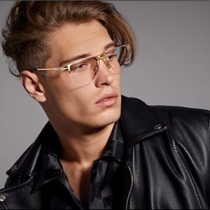 - - ✖️MEN Retro CLEAR Gazelle Glasses. NEW WITH TAGS !